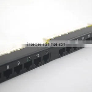 LY-PP6A-08 24 Port Cat6a Cat6 Cat5e Patch Panel Gigabit RJ45 LAN Ethernet/ Network Rack Mounted 0.5U Krone&110 Daul IDC thumbnail-5