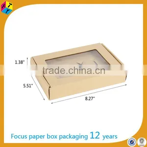 Tuck Top Packaging With Pvc Window Corrugated Paper Box thumbnail-2