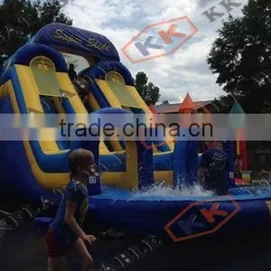 Double Lane Slides Games Inflatable Water Slide Pool for Outdoor Amusement thumbnail-1