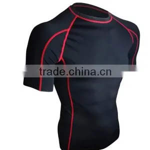 Hot Sell MMA Men Rash Guard Short Sleeve thumbnail-1