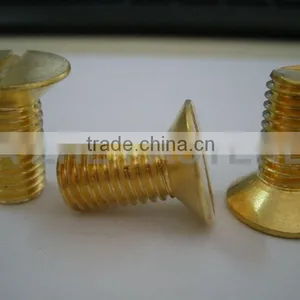 Brass Flat Head Solted Machine Screws thumbnail-1