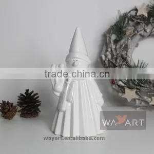 Paper Folding Ceramic Snowman Figurine Snow Man Decoration thumbnail-2