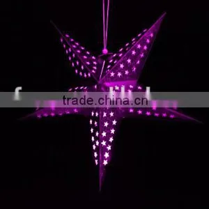 Hot Selling Star Shaped Led Paper Lantern Light thumbnail-6