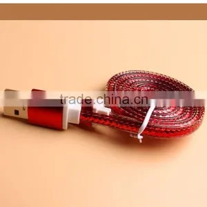 Crystal Flat Cable for Samsung, for Samsung Micro Usb Cable Charger, Andoid Usb Cable thumbnail-5
