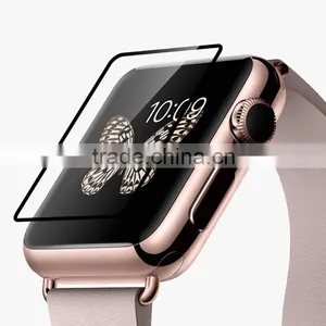 Wholesale 0.33mm 2.5 Round Edge Full Coverage Black Side Glass Screen Protector for Apple Watch 3.8mm / 42mm thumbnail-2