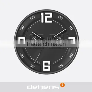 DEHENG Plastic Wall Clock With Temperature and Humidity thumbnail-1