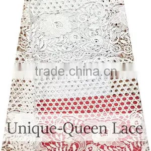 2016 Fashion African Embroidery Cord Lace/guipure Lace Fabric/african Cupion Lace Fabric /guipure Lace Fabric Royal Blue thumbnail-6