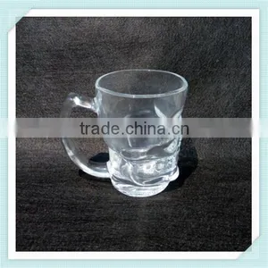 2016 New Design Shull Shape Glass Cup Beer Glass Cup With Skull Shape thumbnail-1