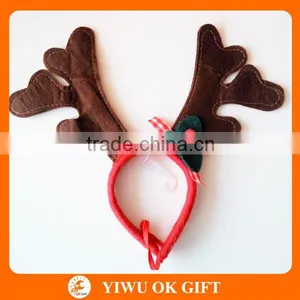 Baby Christmas Headband, Deer Horn Headband, Christmas Deer Antlers Headband thumbnail-1