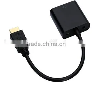 HDMI Male to VGA Female Adapter With 3.5 Audio Cable +usb Micro Power thumbnail-3