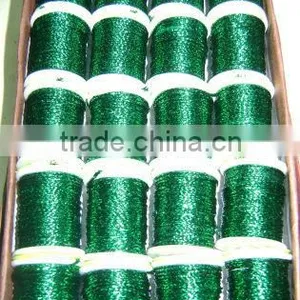 Fly Tying Tackle Round Tinsel Deep Green thumbnail-1