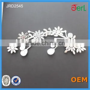 Hot Sale Unique Design Rhinestone Crystal Lace Trimming for Garment Decoration thumbnail-5