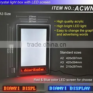 Expo Popular Acrylic Advertising Led Screen Display With Scrolling Letters thumbnail-2