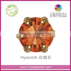 Crystal Unite Lead Free Chaton in Crown Setting, Hyacinth thumbnail-1