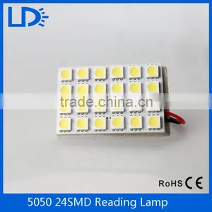BA9S T10 Auto Led Dome Light 5050 24smd Car Light Bulbs thumbnail-6