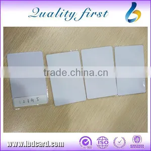 PVC ISO Card Low Frequency White Unique 125 KHz EM4200 ID Badges thumbnail-1