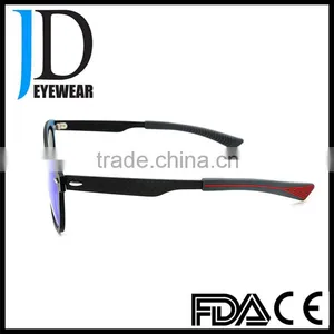 Custom Made Black Frame Blue Lens Vintage Carbon Fiber Sunglasses thumbnail-4
