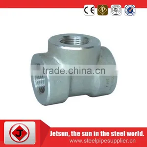 Professional Manufacture 316l Stainless Steel Threaded Tee thumbnail-2