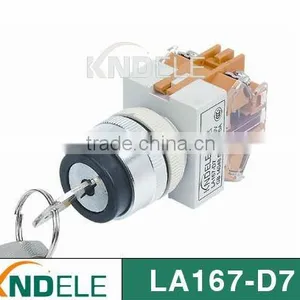 2 or 3 Position Rotary Selector Key Switch Silver Contact Grade A D7-11Y thumbnail-1