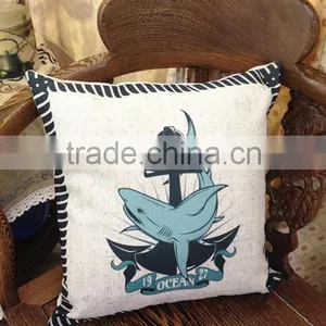 Nature Linen Material Custom Printed Cushion Pillow thumbnail-6