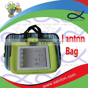 Stripe Pattern New Design Neoprene Waterproof Laptop Bag With Handle thumbnail-1