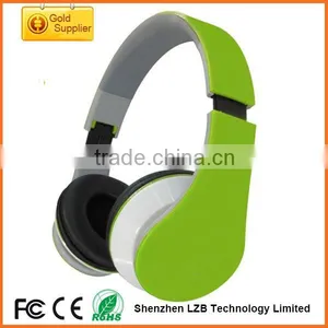 Customized Colors and Brand Foldable Hifi Sound A2DP Bluetooth SD Card Player Headphones thumbnail-1