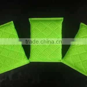 Set Of 3PCS Green Color Kitchen Cleaning Magic Sponge Scouring Pad With Mesh thumbnail-2