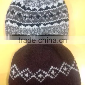 Winter Hats/100% Woolen Winter Hats/ Handmade Woolen Hats/Nepal Made Woolen Hats thumbnail-3