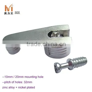 Nickel Plated Zinc Alloy Screw Shelf Support With Pin for Furniture thumbnail-1