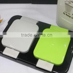 Colourful 2 Compartment 10 Liter Plastic Dustbin. Suitable to be Used as Office Dustbin, Toilet Dustbin, Sanitary Dustbin thumbnail-6