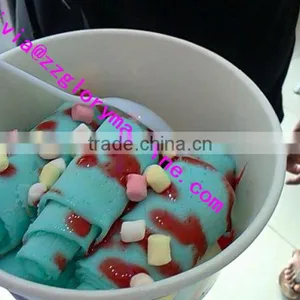 Thailand Style Roll Fry Ice Cream Machine With Flat Pan/fried Ice Cream Machine thumbnail-6