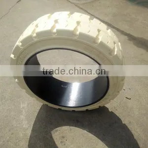Swivel Press on Solid Rubber Tire for Trailer China Supplier thumbnail-4