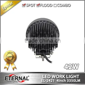 42W 4in Round Truck Tractor Excavator Crane Truck Motorcycle ATV UTV High Power Spotlight Led Working Lamp thumbnail-4
