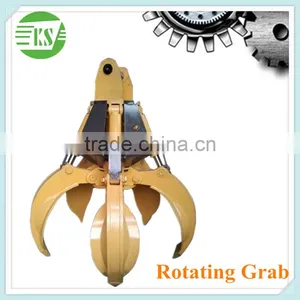 Excavator Hydraulic Rotating Orange Peel Grab thumbnail-1