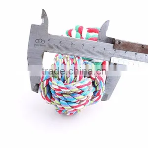 Pet Cotton Rope Toys Cotton Rope Woven Ball Small Size 6 cm thumbnail-3