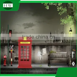 Plastic Antique Telephone Booth Eye Protection Battery Operated Usb Rechargeable Led Study Reading Desk Table Touch Night Light thumbnail-3