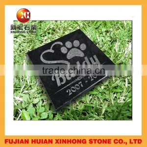 Black Granite Animal Tombstone With New Design thumbnail-3