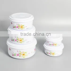 5 Pieces Plastic Lunch Box Storage Container to Keep Food Hot and Fresh thumbnail-2