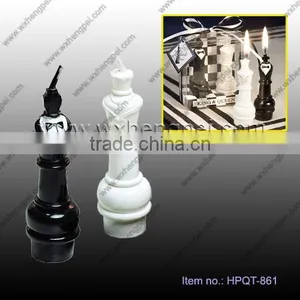 Wedding Candles on the Chess King and Queen thumbnail-1