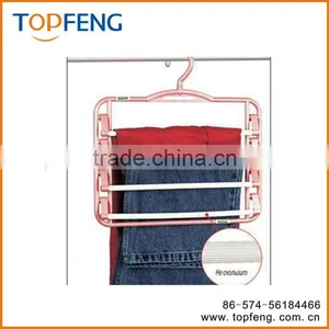 Trouser Hanger/Plastic Trouser Hanger/4 Pairs Trouser Hanger/Trouser Hanger With 4 Layers thumbnail-1