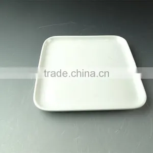 Wholesale White Ceramic Square Dinner Plate for Daily Use thumbnail-2