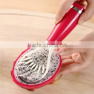 Colorful Multifunction Plastic Vegetables Fruits Remove Seeds Spoon thumbnail-3