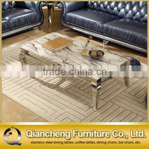 High Quality Stainless Steel Marble Top Coffee Table 817-1# thumbnail-3