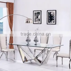 2017 Most Popular Big Size Long Rectangular Dining Table and Chairs thumbnail-2