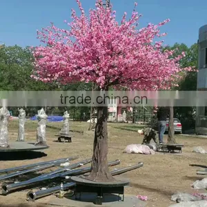 Pink Artificial Cherry Blossom Trees With Rotating Base thumbnail-1