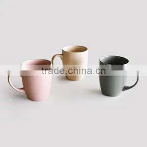 12OZ Belly Shape Solid Color Coffee Mug thumbnail-1