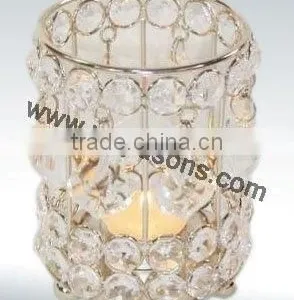 Candle Holder/Crystal Beaded/crystal Votive thumbnail-5