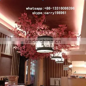 LXY072032 Beautiful Style Wall Decor Metal Artificial Cherry Blossom Trees thumbnail-1