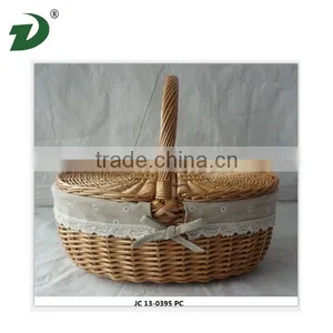 Caoxian New Design / Style Willow Willow Basket Wholesale thumbnail-1