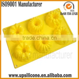 Food Grade Flower Shape Silicone Cupcake Mold Flower Silicone Muffin Mold Silicone Baking Molds thumbnail-4